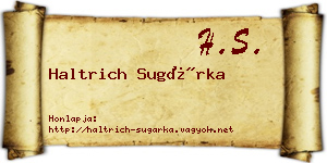 Haltrich Sugárka névjegykártya